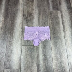 VS Light Purple Lace Hipster Underwear